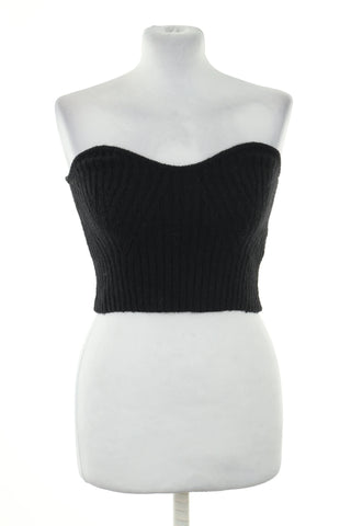 Top sweterkowy czarny