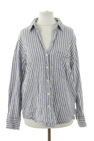 Bluzka paski 55% len