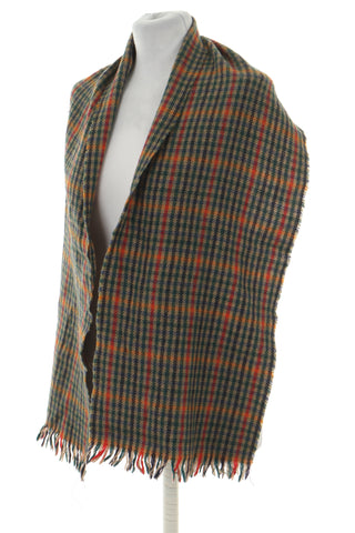 Szal kratka 100% wełna