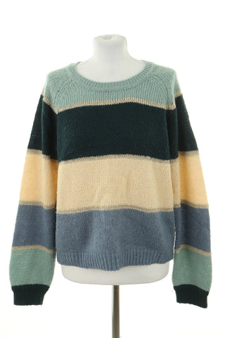 Sweter paski 15% we;lna, 8%moher