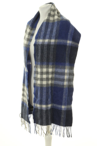 Szal kratka 90% wełna , 10% kaszmir