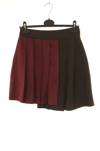 Spódnica szaro-bordowa