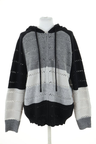Sweter szaro czarny