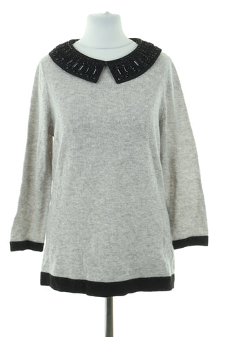 Sweter szary 13% angora