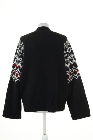 Sweter czarny wzorek