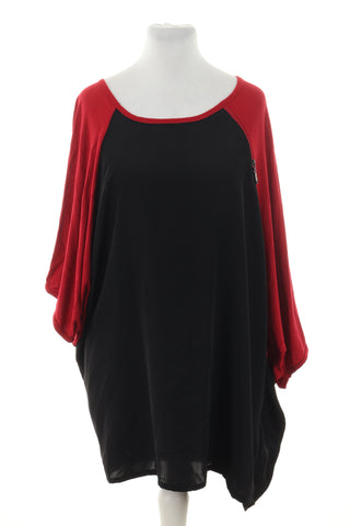 Bluzka czarno-czerwona