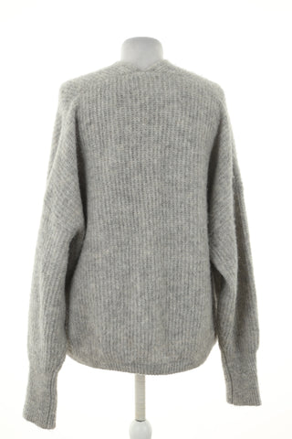 Sweter szary 31%alpaca, 11%wełna