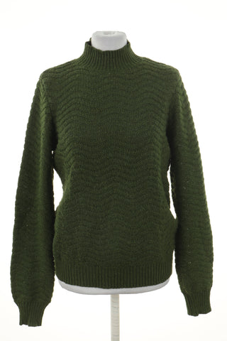 Sweter zielony 9% alpaca, 7%wełna