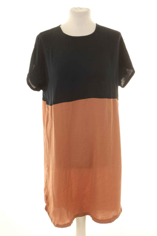 Sukienka czarno-beżowa