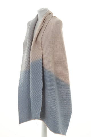 Szal beżowo-niebieski