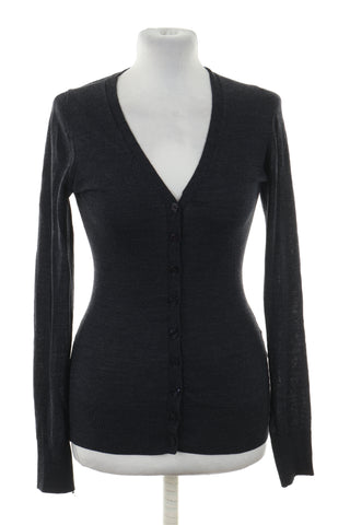 Sweter grafitowy wełna