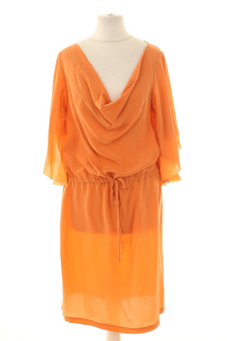 Sukienka pomarańczowa 100% jedwab