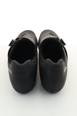 Buty czarne na rower skóra