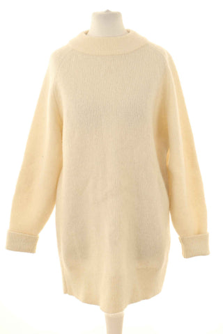 Sweter kremowy 34% wełna, 34% moher