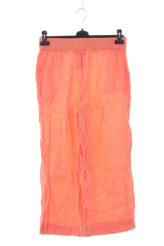 Orangefarbene Hose 100% Leinen