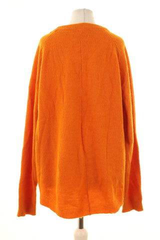 Sweter pomarańczowy 25% wełna, 14% moher