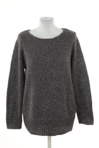 Sweter szary błyszczący