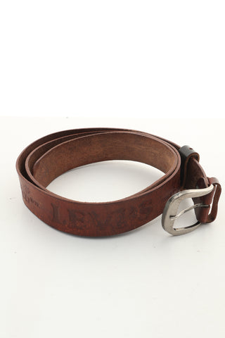 Pasek brązowy skóra