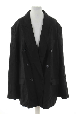 Żakiet czarny 30% len