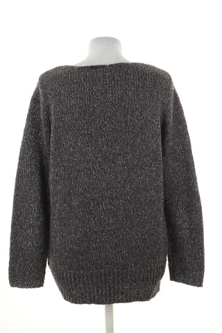Sweter szary błyszczący