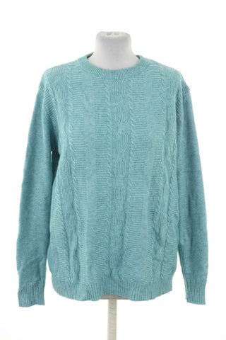 Sweter zielony 10%kaszmir, 10%wełna