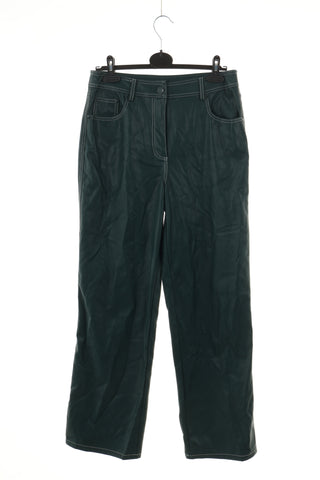 Spodnie zielone eko skóra