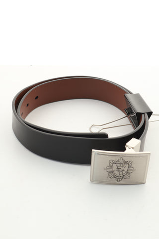 Pasek czarno brązowy