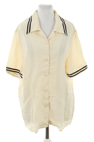 Bluzka kremowa jedwab