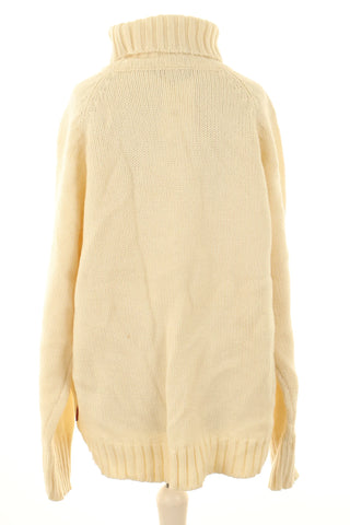 Sweter-golf kremowy 30% wełna