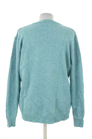 Sweter zielony 10%kaszmir, 10%wełna