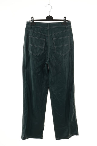 Spodnie zielone eko skóra