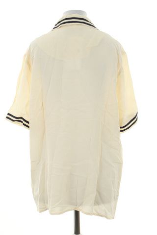 Bluzka kremowa jedwab