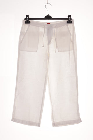 White pants, 55% linen