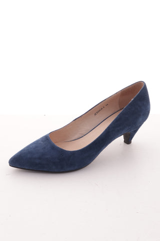 Buty niebieskie zamszowe