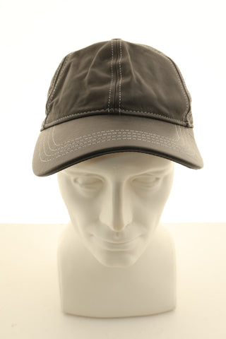 Czapka czarna eko skóra