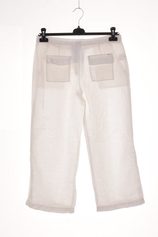 White pants, 55% linen