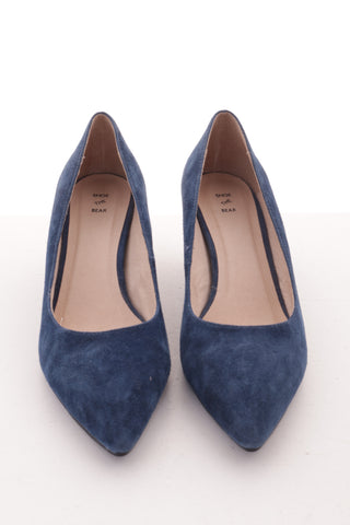 Buty niebieskie zamszowe
