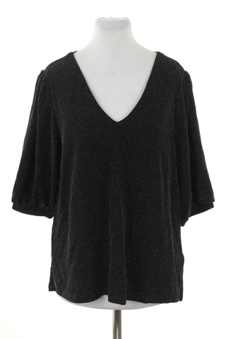 Bluzka czarna błyszczaca