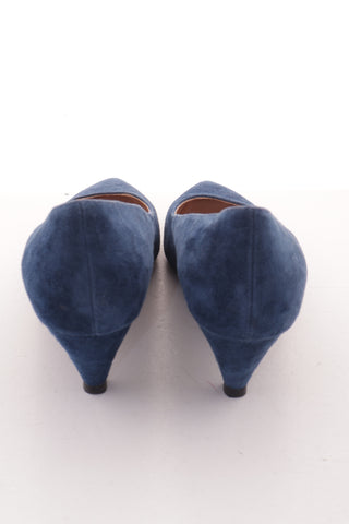 Buty niebieskie zamszowe