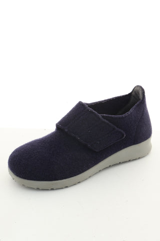 Buty granatowe filcowe