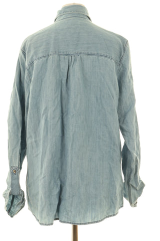 Bluzka niebieska 33% len