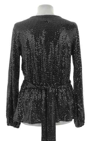 Bluzka czarna błyszczaca