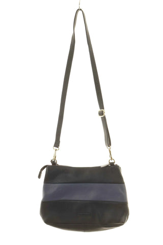 Torebka granatowo-niebieska  skóra