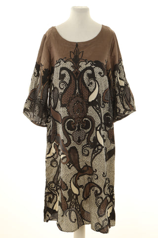 Sukienka wzorek 35% jedwab