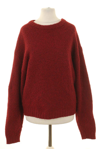 Sweter bordowy 8% wełna