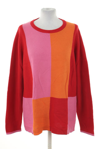 Sweter czerwony kratka