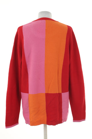 Sweter czerwony kratka