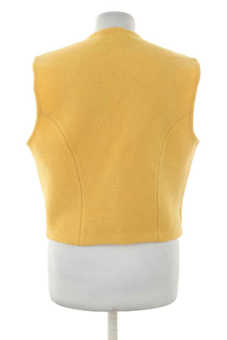 Kamizelka żółta 100% wełna
