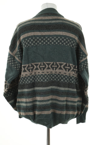 Sweter zielony wzorek