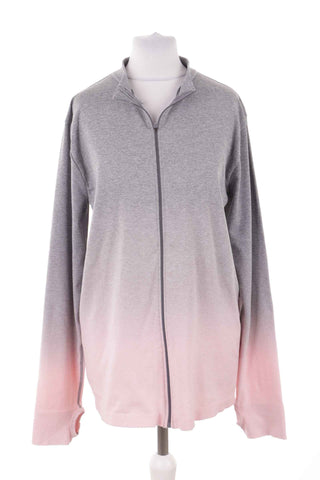Bluza szaro-różowa